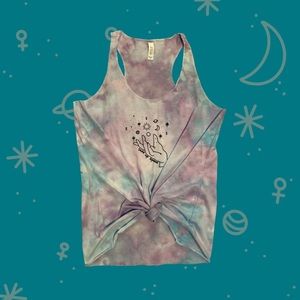 Vida + Wild “Take Up Space” tie dye tank NEW